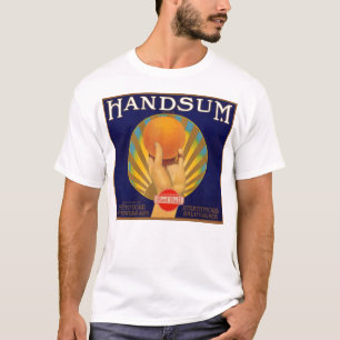 Camiseta etiqueta anaranjada Handsum del cajón de los años