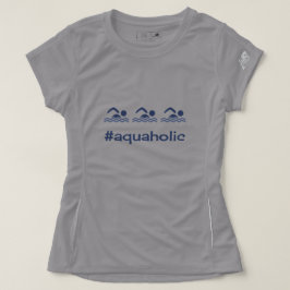 Camiseta Etiqueta azul natación acuaholic