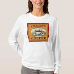 Camiseta Etiqueta bien escogida del café de Cramer