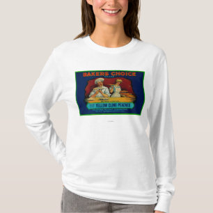 Camiseta Etiqueta bien escogida del melocotón de los