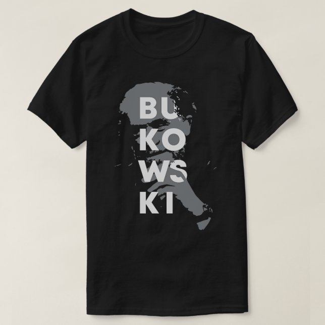 Camiseta Etiqueta Charles Bukowski (Diseño del anverso)