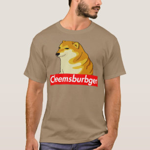 Camiseta Etiqueta Cheems Cheemsburbger