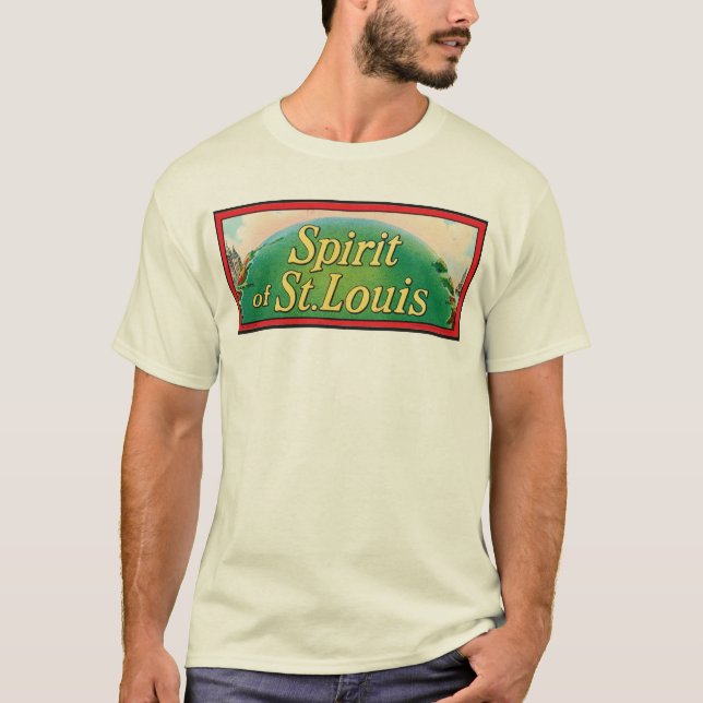Camiseta Etiqueta Cigar de Espíritu de San Luis (Anverso)
