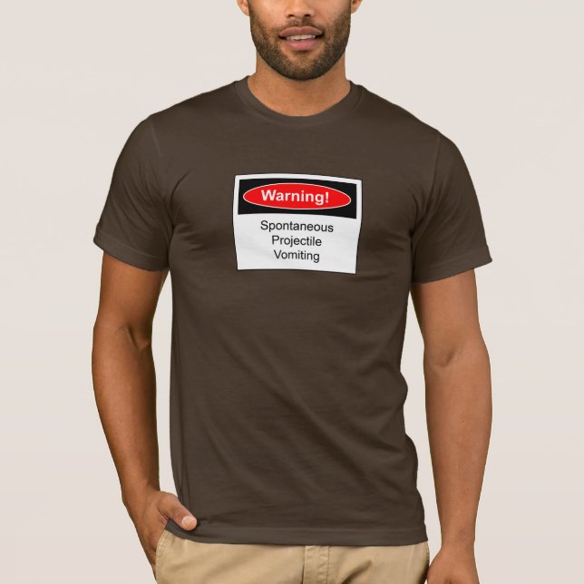 Camiseta Etiqueta de advertencia (Anverso)