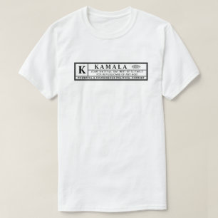 Camiseta Etiqueta de advertencia de Kamala