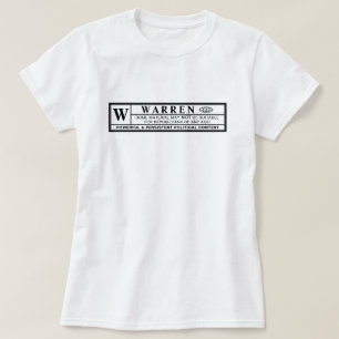 Camiseta Etiqueta de advertencia de Warren