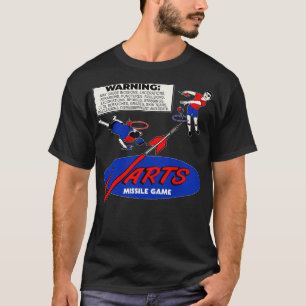 Camiseta Etiqueta de advertencia Juego de misiles Jarts