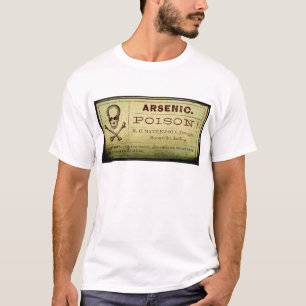 Camiseta Etiqueta de arsénico con problemas