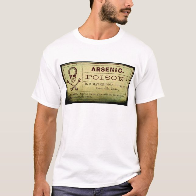 Camiseta Etiqueta de arsénico con problemas (Anverso)