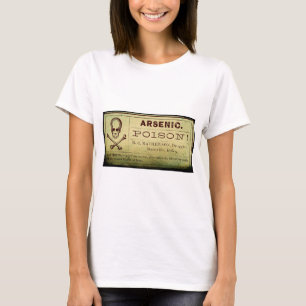 Camiseta Etiqueta de arsénico con problemas