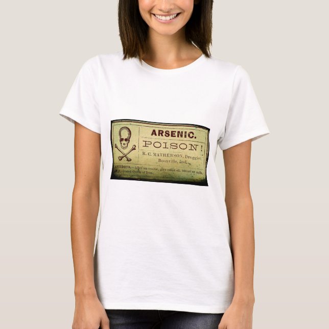 Camiseta Etiqueta de arsénico con problemas (Anverso)