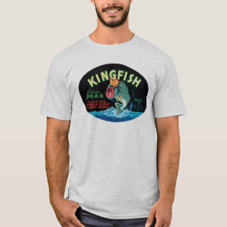 Camiseta Etiqueta de canal de arvejas de Kingfish Vintage