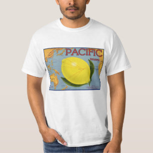 Camiseta Etiqueta de canal de fruta de cosecha de vintage A