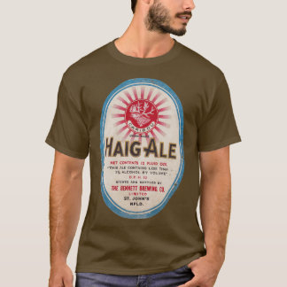 Camiseta Etiqueta de cerveza de Terranova Haig Ale T
