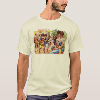 Camiseta Etiqueta de cigarro de banda de jolly