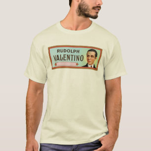 Camiseta Etiqueta de cigarro Rudolph Valentino Personalizab