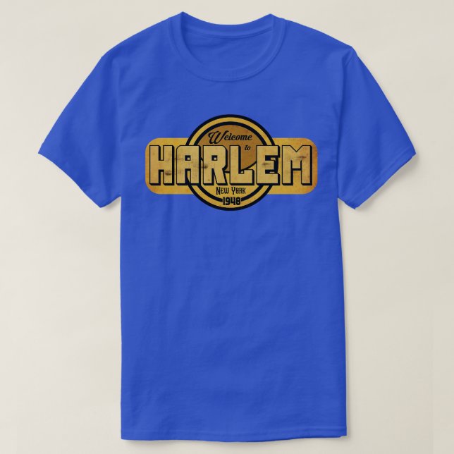 Camiseta Etiqueta de cosecha de harlem (Diseño del anverso)
