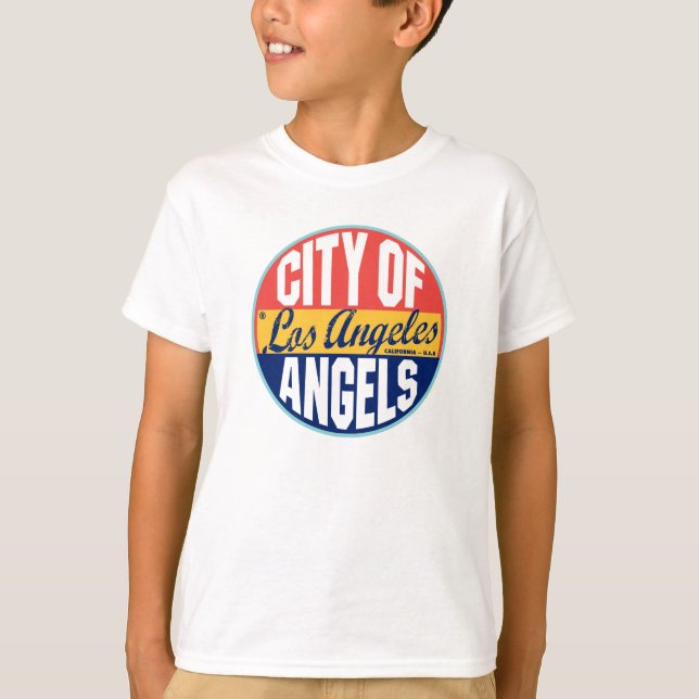 Camiseta Etiqueta de cosecha de Los Ángeles (Anverso)