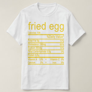 Camiseta Etiqueta de datos de nutrición