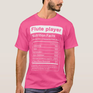 Camiseta Etiqueta de datos de nutrición del jugador de flau