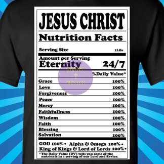 Camiseta Etiqueta de datos nutricionales - cristiano