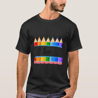 Camiseta Etiqueta De Educación Escolar Nombre Estudiantil I