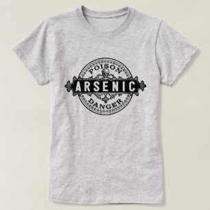 Camiseta Etiqueta de envenenamiento con estilo de cosecha d