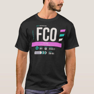 Camiseta Etiqueta de equipaje 1 del código del aeropuerto O