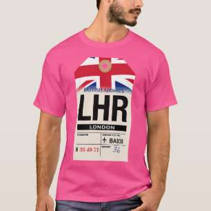 Camiseta Etiqueta de equipaje de la compañía aérea London (