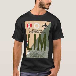 Camiseta Etiqueta de equipaje del Aeropuerto Internacional