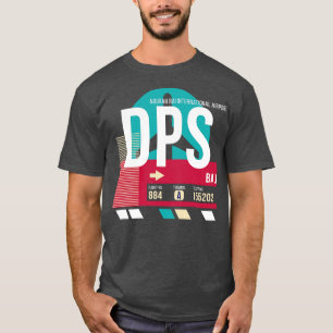 Camiseta Etiqueta de equipaje del código de aeropuerto DPS
