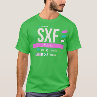 Camiseta Etiqueta de equipaje del código del aeropuerto SXF