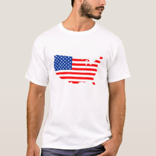 Camiseta etiqueta de forma de bandera de mapa de país de es