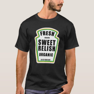 Camiseta Etiqueta de frasco de Pollo Dulce Relish Halloween