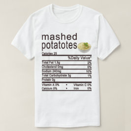 Camiseta etiqueta de hechos de nutrición de máscaras