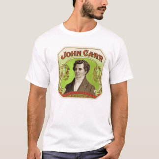 Camiseta Etiqueta de la caja de cigarros de Juan Carr