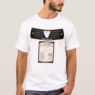Camiseta Etiqueta de la cerveza clara del albino