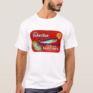 Camiseta Etiqueta de la sardina de Sebastian