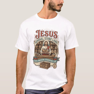 Camiseta Etiqueta de la tienda general de Jesús Tienda gene