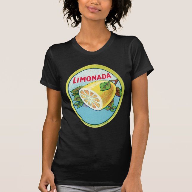 Camiseta Etiqueta de Limonada de época (Anverso)