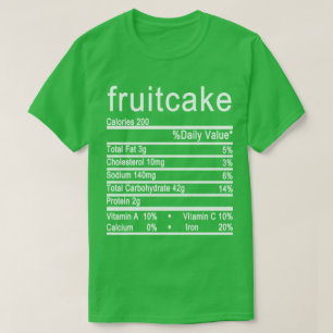 Camiseta Etiqueta de los hechos de nutrición