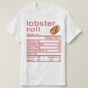 Camiseta Etiqueta de los hechos de nutrición