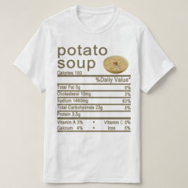 Camiseta Etiqueta de los hechos de nutrición