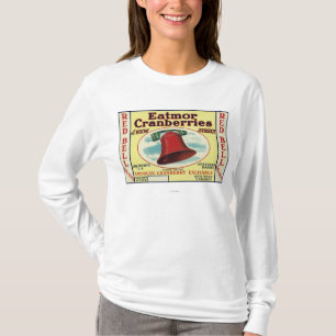 Camiseta Etiqueta de marca roja de los arándanos de Bell