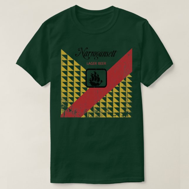 Camiseta Etiqueta de Narragansett de Jaws angustiada (Diseño del anverso)
