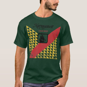 Camiseta Etiqueta de Narragansett de Jaws angustiada