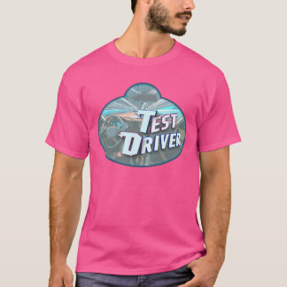 Camiseta Etiqueta de nombre de conductor de prueba Arte Ins