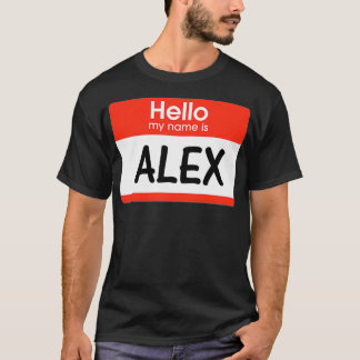 Camiseta Etiqueta De Nombre De La Ale Color Blanco Rojo Hol