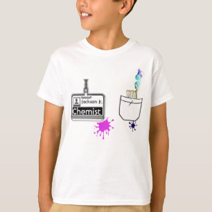 Camiseta Etiqueta de nombre de químico de profesión diverti