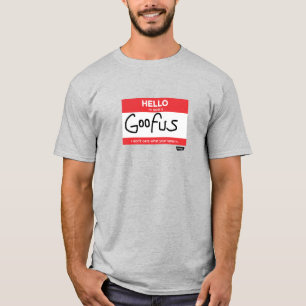 Camiseta Etiqueta de nombre Goofus Tee masculino